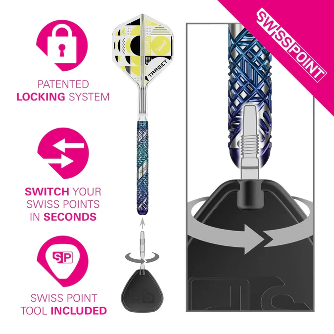 Luke Littler Edge 95K Target Swisspoint Darts - Steeldart