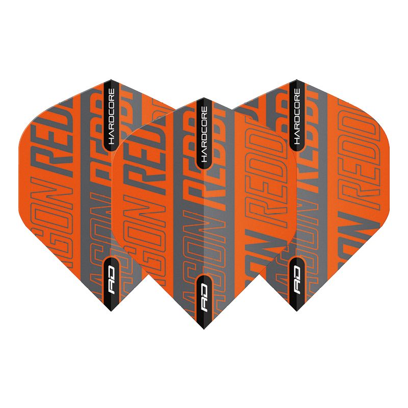 Hardcore XT Flights RedDragon - Orange & Black Print