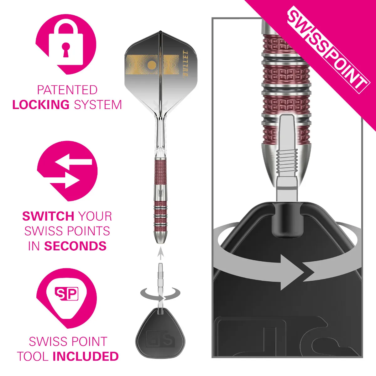 Stephen Bunting 95K Target Swiss-Point - Steeldart