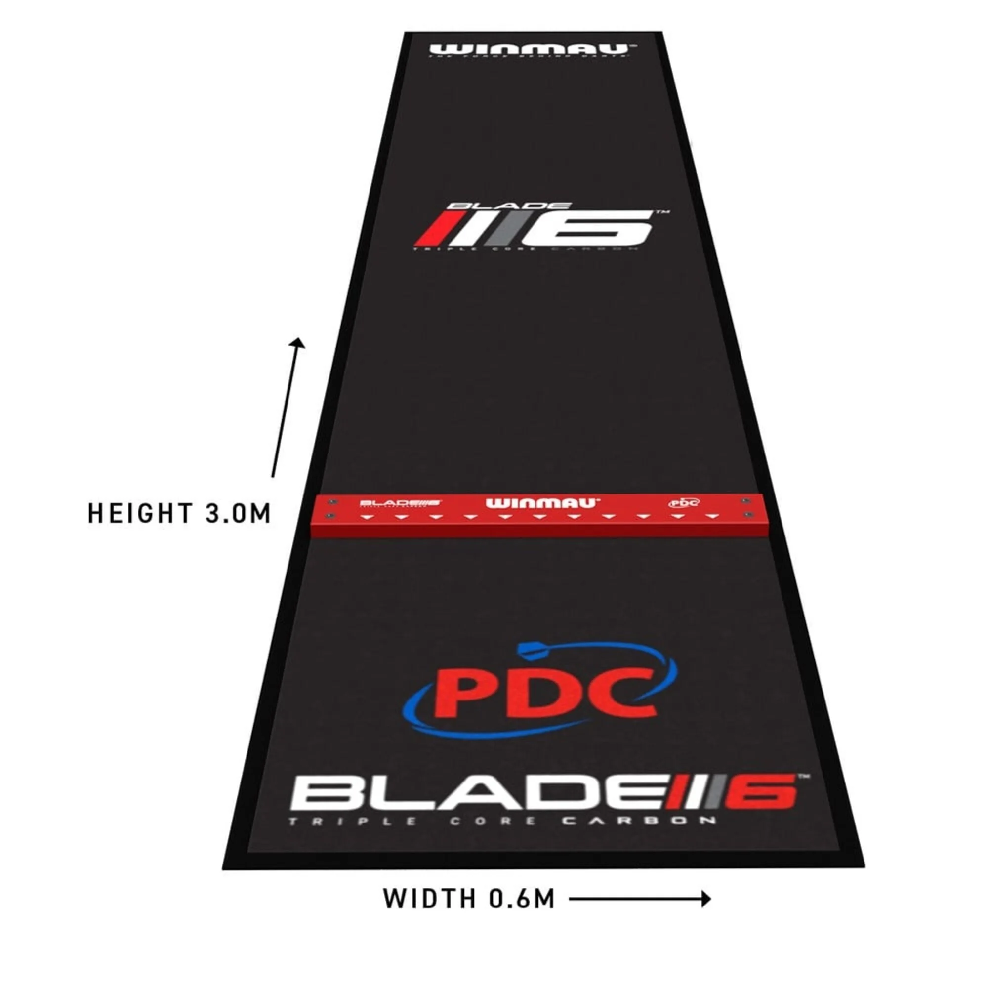 Winmau Pro Zone Precision Blade 6 - Soft Feel Dartmatte mit Oche