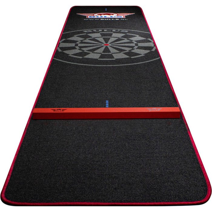 Bulls NL Carpet Dartmatte inkl. Oche 300 x 60 - Black/Red