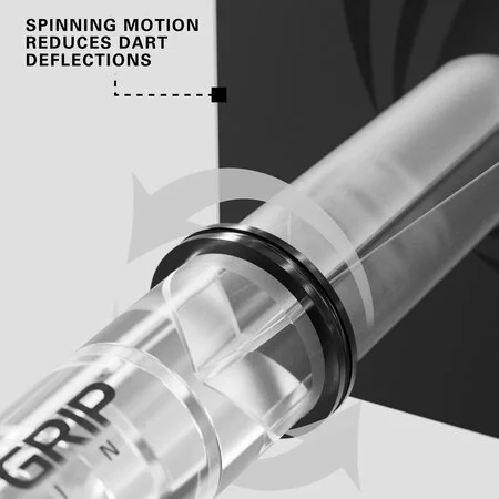 9er Packung Target Shaft Pro Grip Spin - Clear