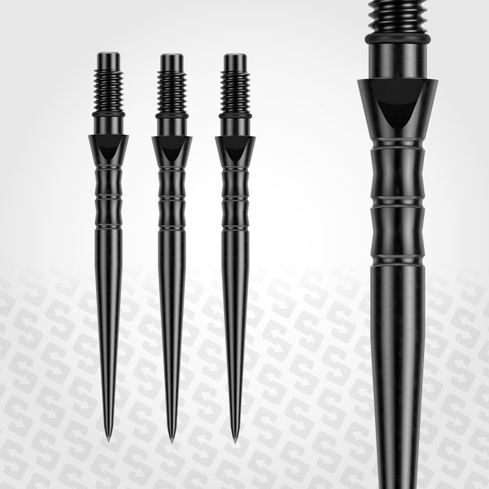 Winmau Switch Point Wave - Wechselspitzen Schwarz