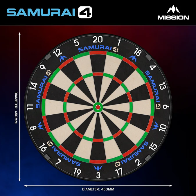 Mission Samurai 4 Dartboard - 4. Generation