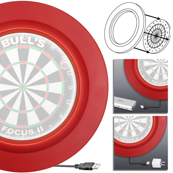 Bull's LED Lightning - Dartboard Surround und Beleuchtung
