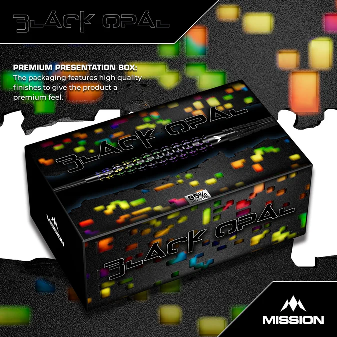Mission Black Opal 95% Tungsten Darts - Multicolor - Steeldart
