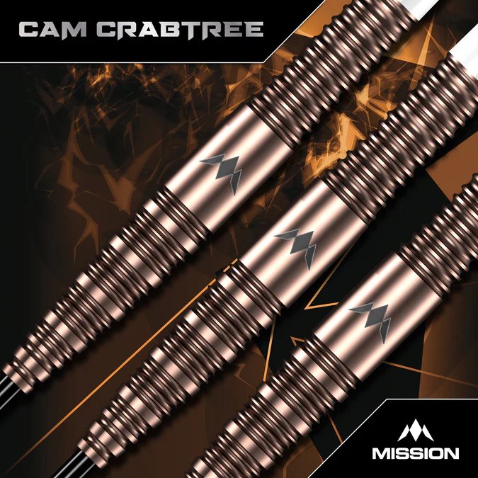 Mission Cam Crabtree V2 Darts - 95% Tungsten - Steeldart
