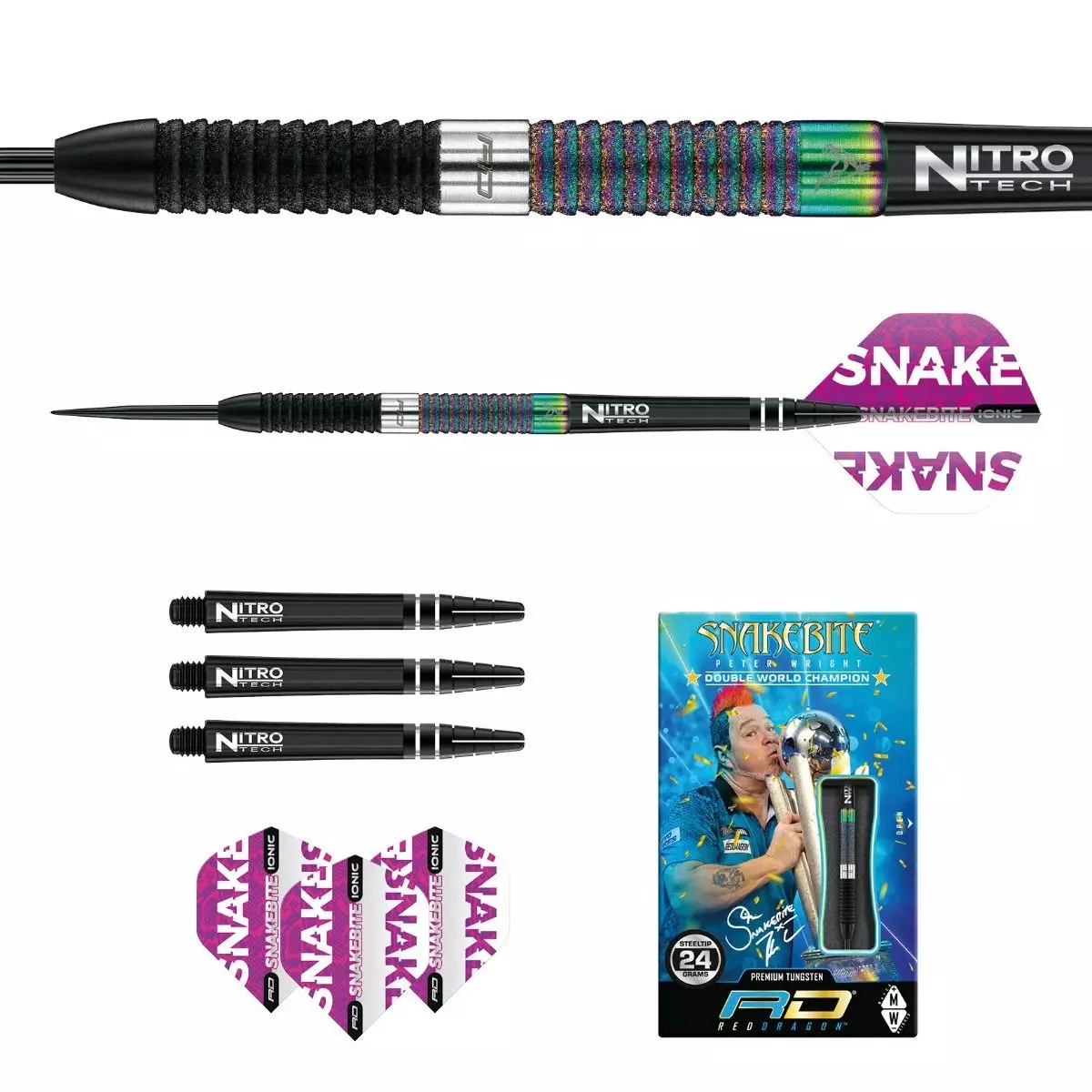 Peter Wright Snakebite World Champion Diamond Fusion SE - Steeldart