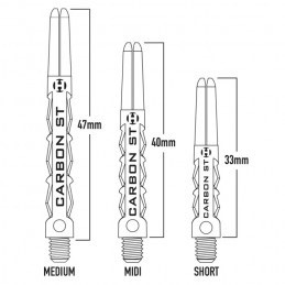 Harrows Carbon ST Shafts - Dart Stems - Black & Red