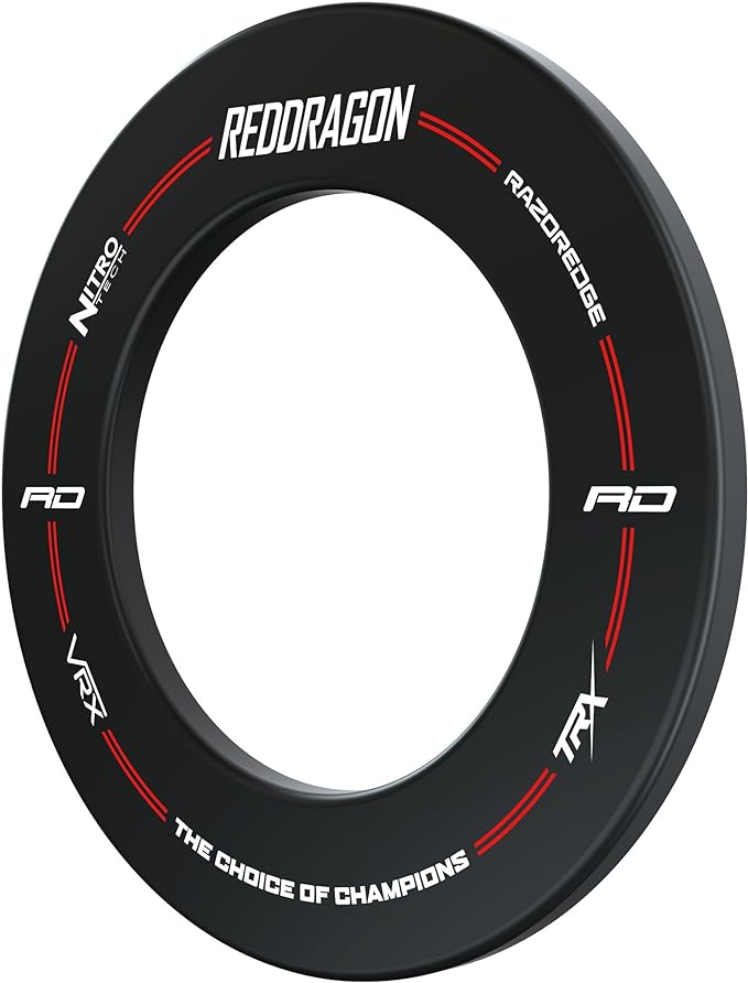 RedDragon Dartboard Surround mit Aufdruck - Black
