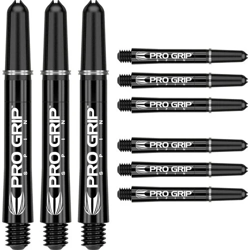 9er Packung Target Shaft Pro Grip Spin - Black