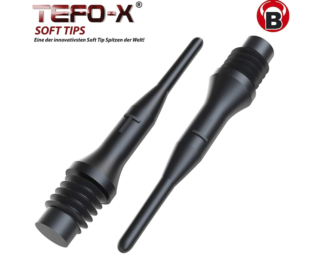Bull's Tefo-X Soft Tips - Schwarz