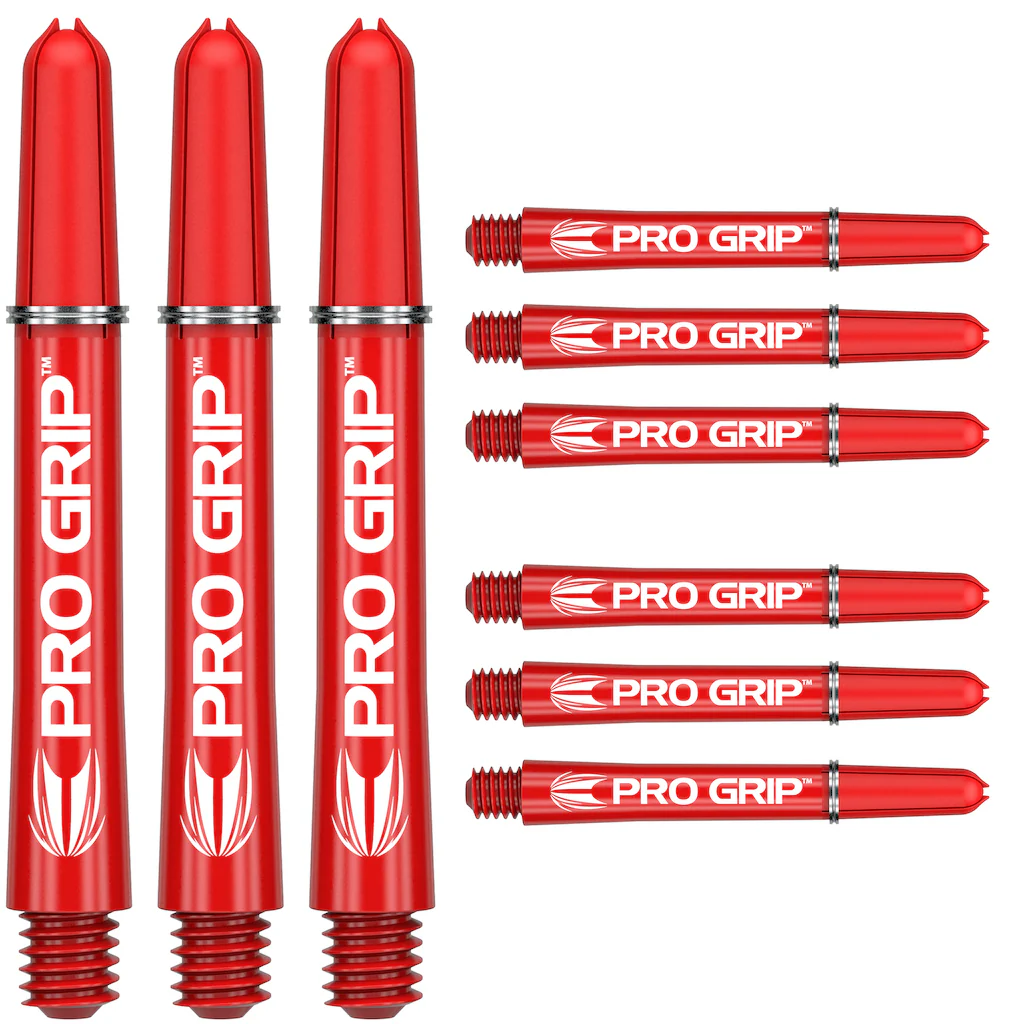 9er Packung Target Shaft Pro Grip - Red
