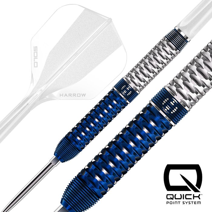 Harrows Geo - Quick Point Darts inkl. Zubehör - Steeldarts