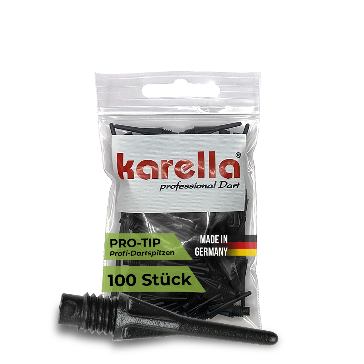 Karella Softdartspitze Pro-Tip 2BA Soft Tip - Schwarz