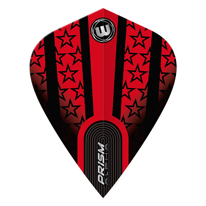 Prism Kite Winmau Dart Flights - black & red