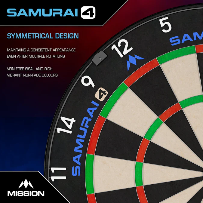 Mission Samurai 4 Dartboard - 4. Generation