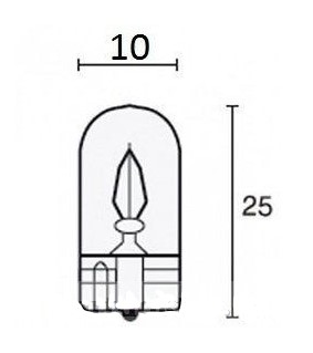 Glassockel Lampe T10 Löwen - Werfen/Nicht Werfen