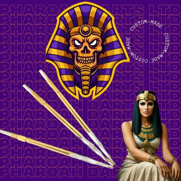 Pharaoh Points Swiss Point Cleopatra Dartspitzen - Silver