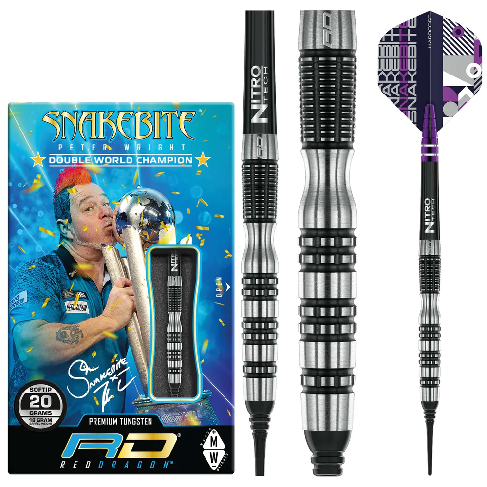 Peter Wright Snakebite Black Racer - Softdart
