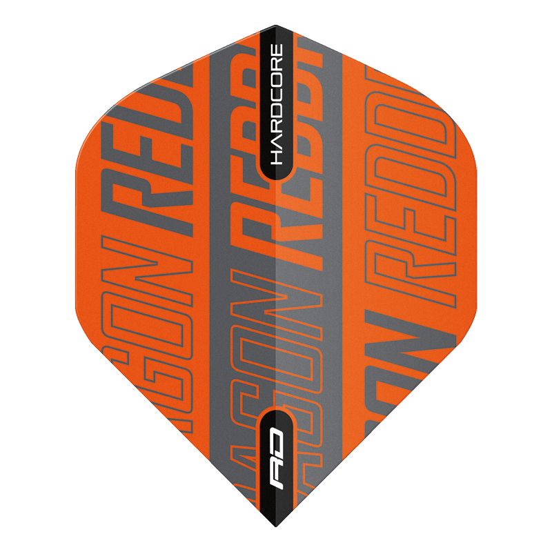 Hardcore XT Flights RedDragon - Orange & Black Print