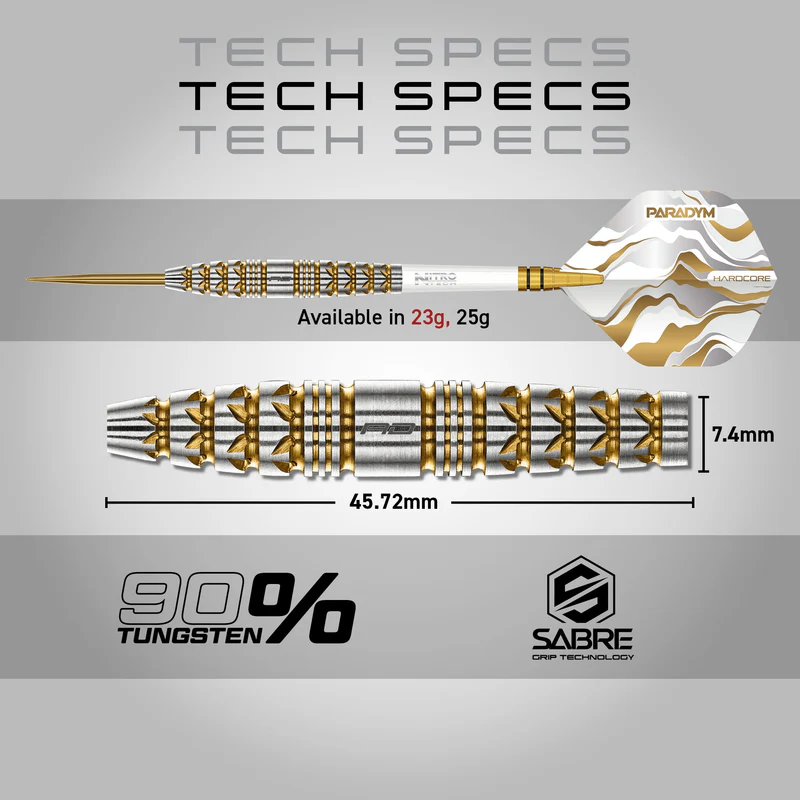RedDragon - Paradym Gold Torpedo - Steeldart