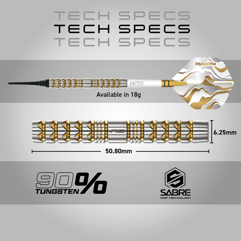 RedDragon - Paradym Gold Parallel - Softdart