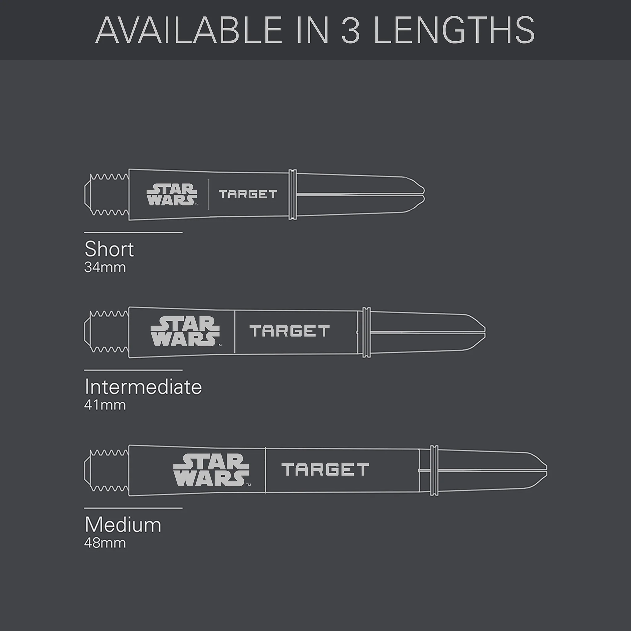 Target Star Wars Pro Grip Shaft 3er Packung - Grey