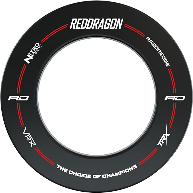 RedDragon Dartboard Surround mit Aufdruck - Black