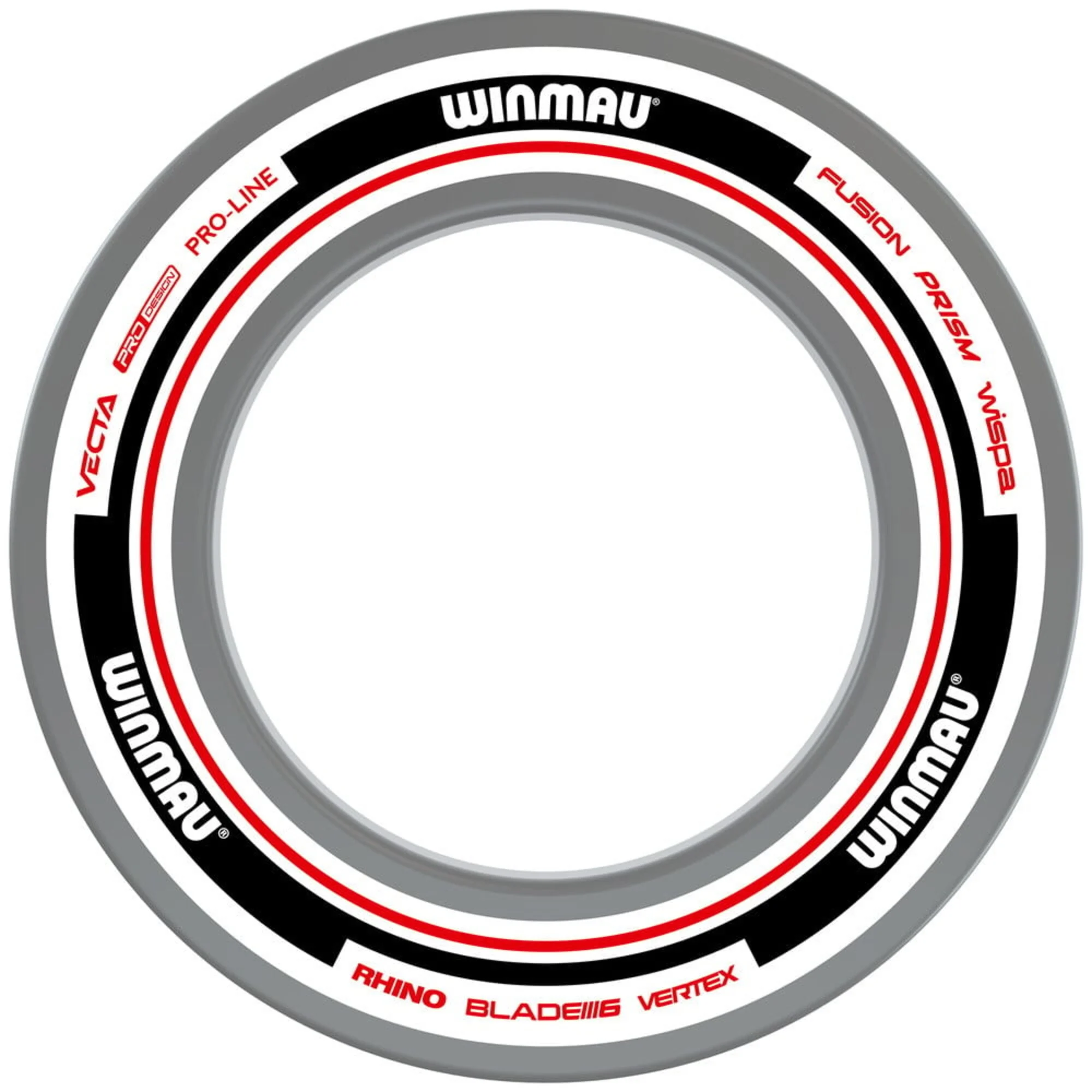 Winmau Advance Dartboard Surround -  White/Red
