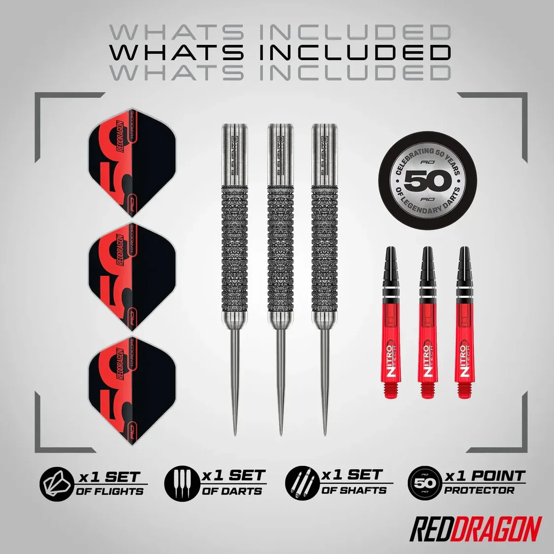 Red Dragon Element6 B – 50 Years Limited Edition - Steeldart