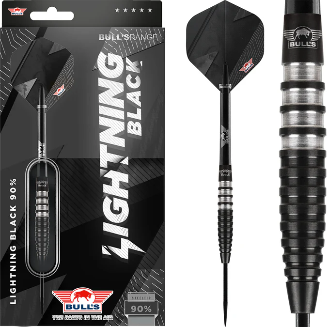 Bulls Black Lightning Darts - Steel Tip - Steeldart