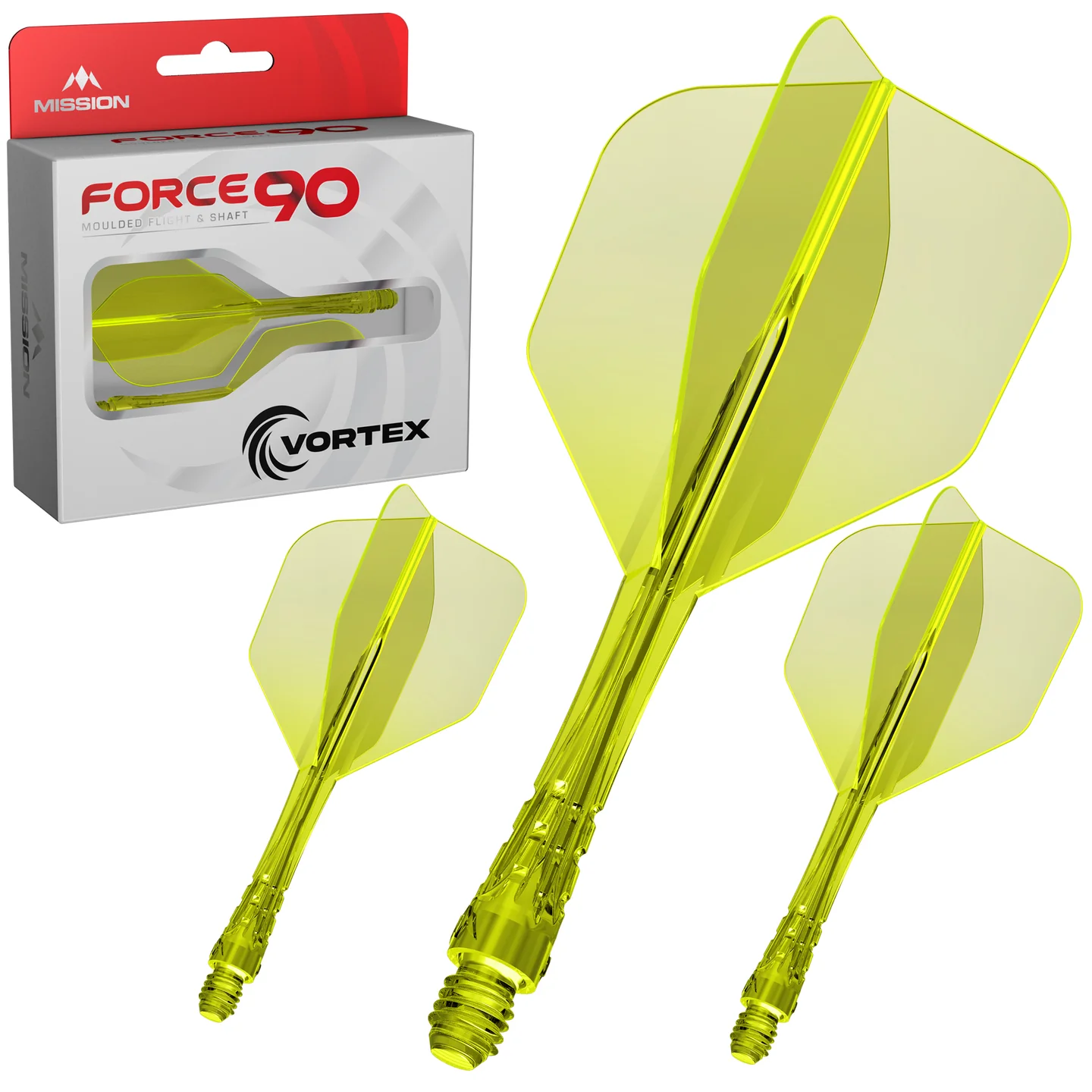Mission - Force 90 Vortex - Flight-Shaft-System - Standard No6 - Neon gelb