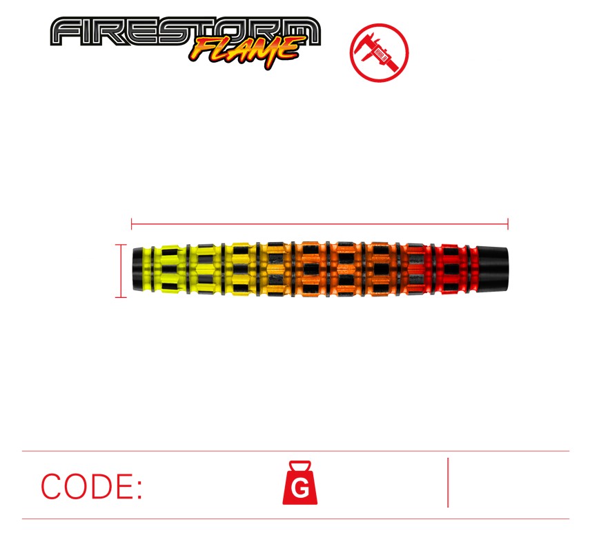 Firestorm Flame Winmau - Softdart