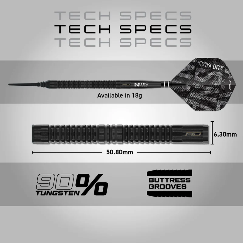 Peter Wright Black Mamba RedDragon - Softdart