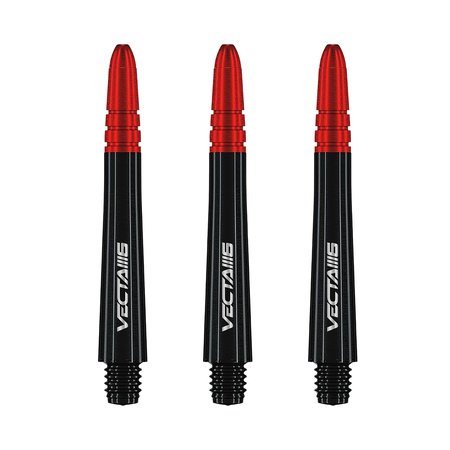 Vecta Blade 6 Winmau Dart Shafts - Black Red