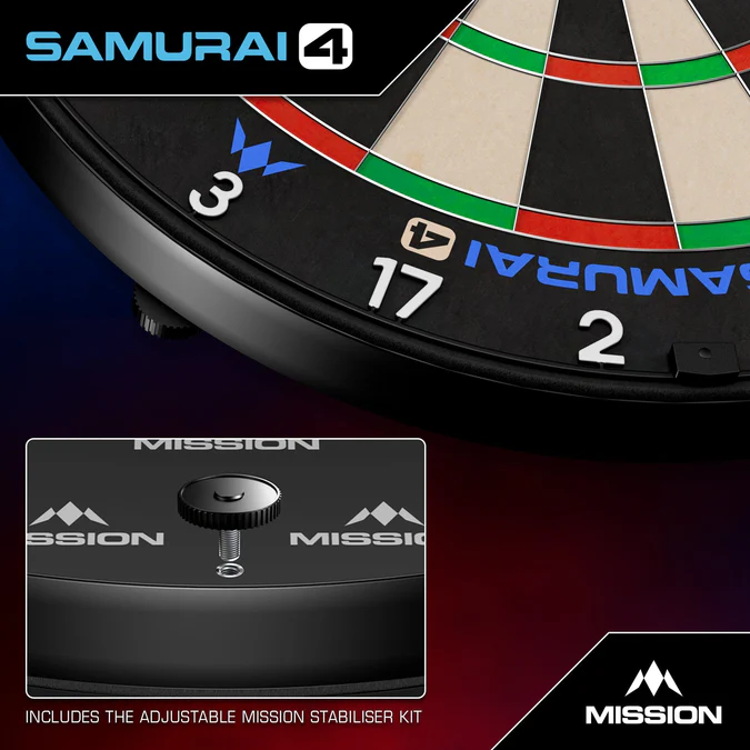 Mission Samurai 4 Dartboard - 4. Generation