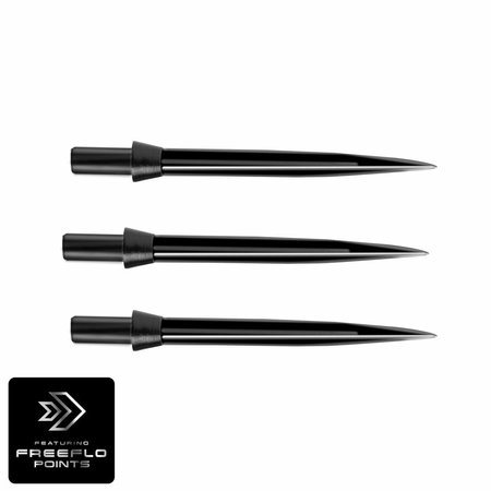 Winmau FreeFlo Points - Wechselspitzen schwarz