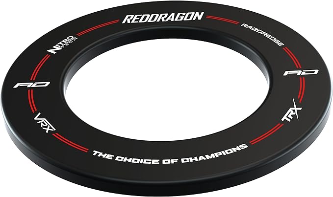 RedDragon Dartboard Surround mit Aufdruck - Black