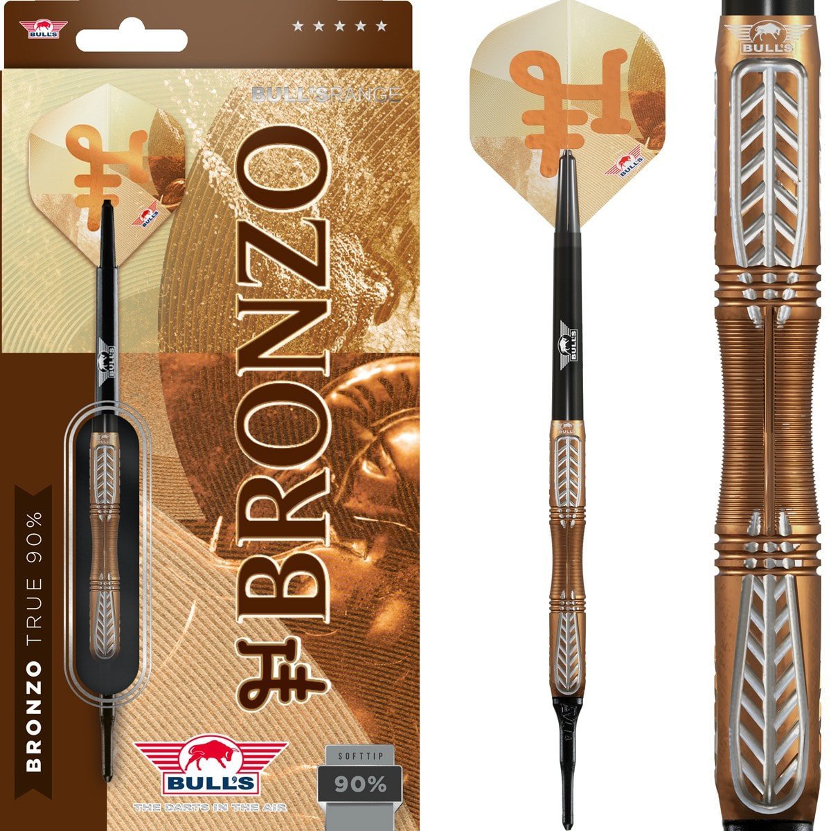 Bull's NL Bronzo True - 90% Tungsten - Softdart