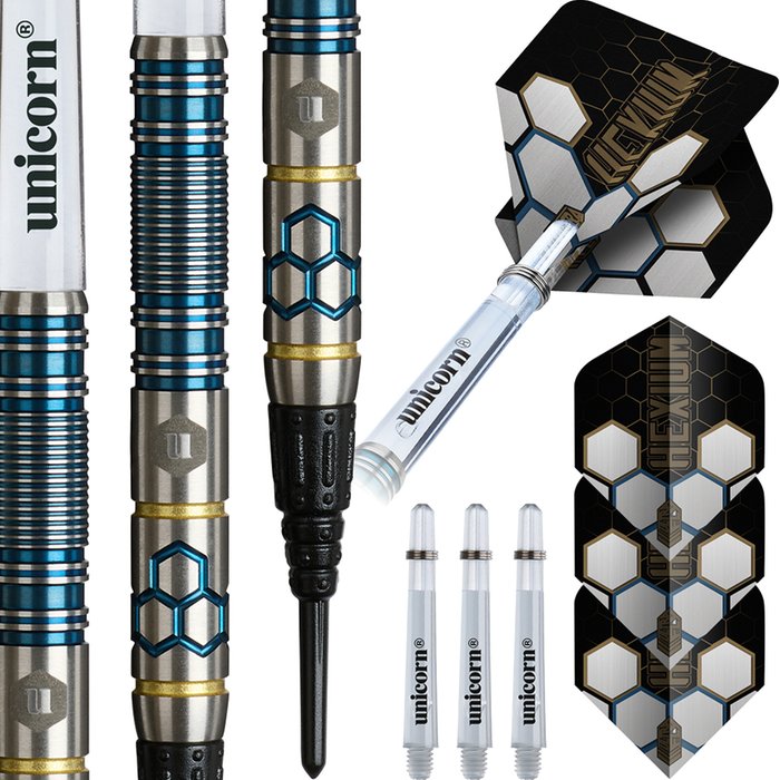 Unicorn Hexium 2 Blue Gold 90% Tungsten - Softdart
