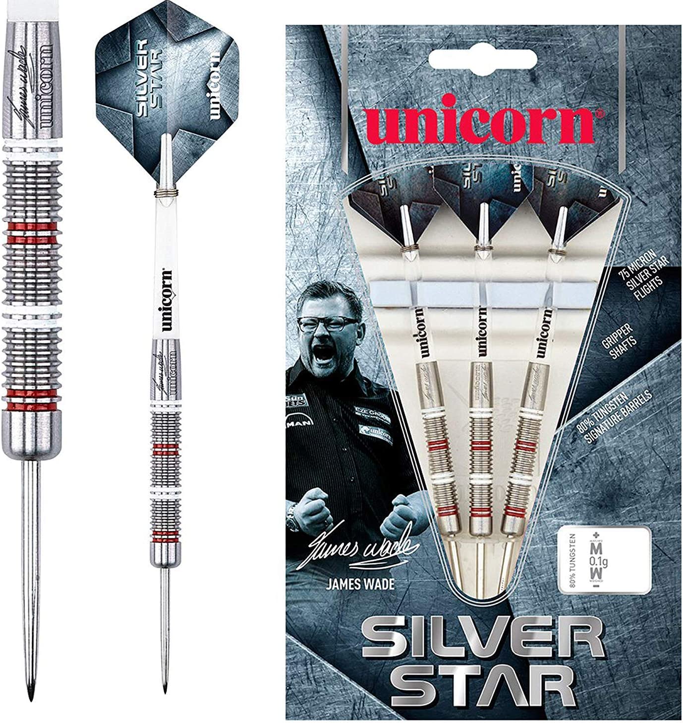 James Wade Silver Star Unicorn - Steeldart