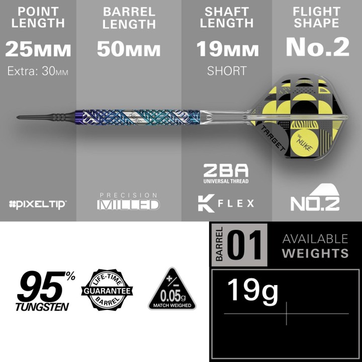 Luke Littler Edge 95K Target Soft-Tip Darts - Softdart
