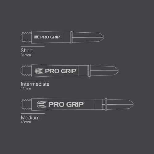 9er Packung Target Shaft Pro Grip Spin - Black