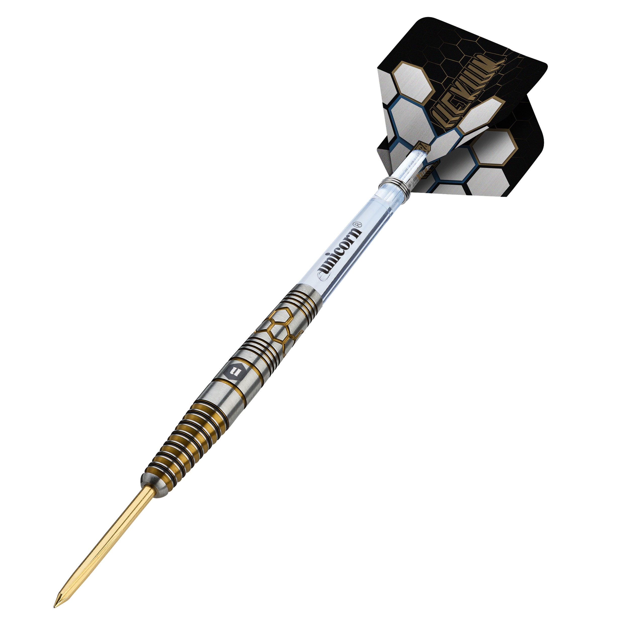 Unicorn Hexium 3 Gold Black 90% Tungsten - Steeldart