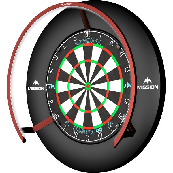 Torus 270° Dartboard Beleuchtung - Mission - Red