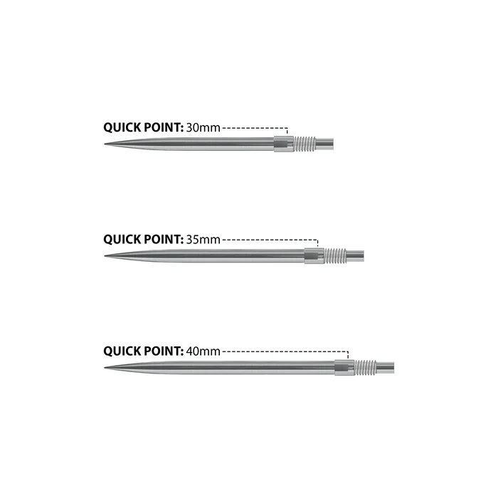 Harrows Quick Point Wechselspitzen - Dartspitzen - Silver
