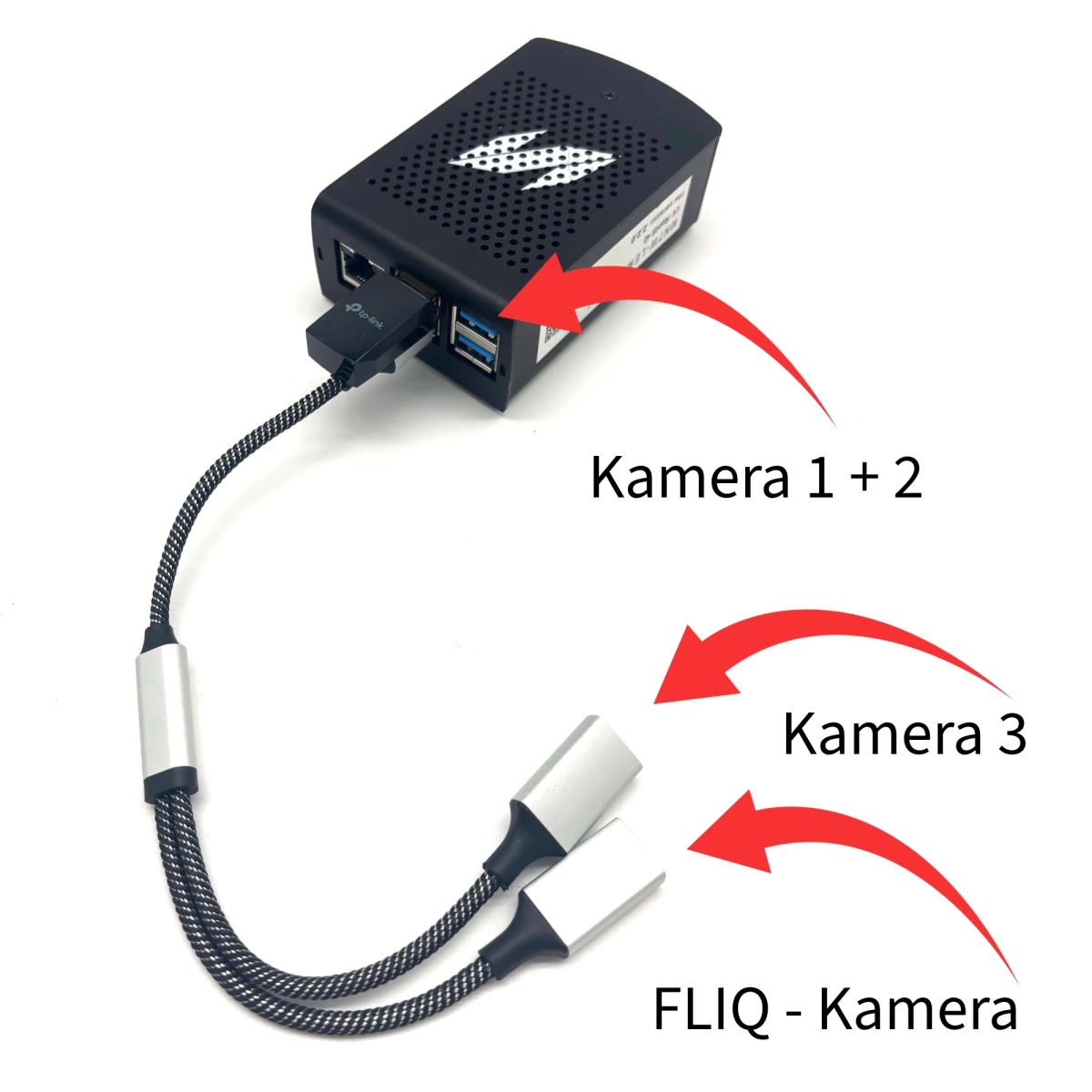 USB Verteiler Kabel für Scolia Home 2 und Fliq Kamera
