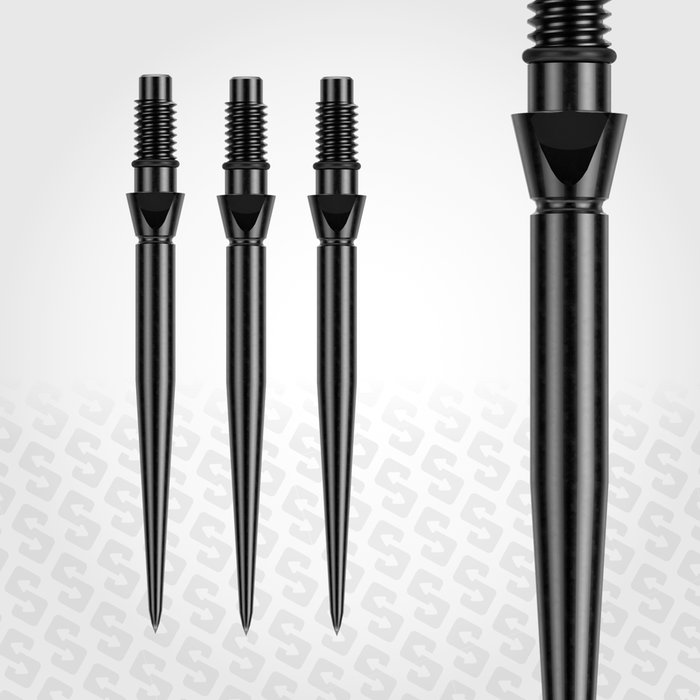 Winmau Switch Point Smooth - Wechselspitzen Schwarz