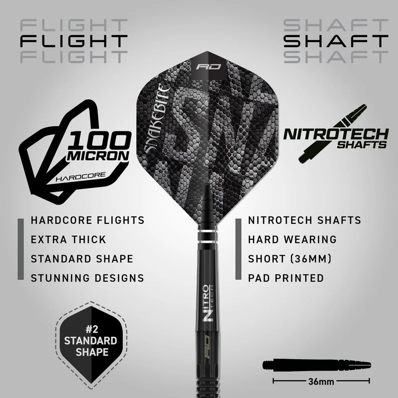 Peter Wright Black Mamba RedDragon - Steeldart
